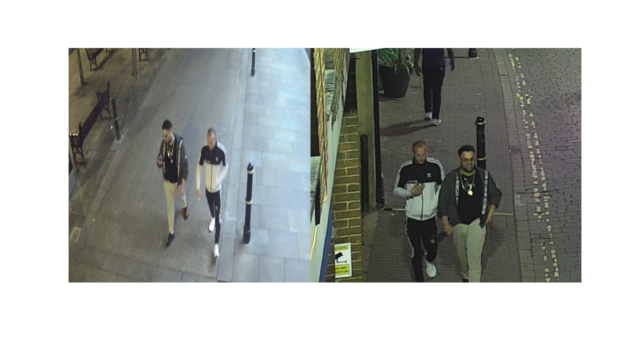 CCTV images of two men
