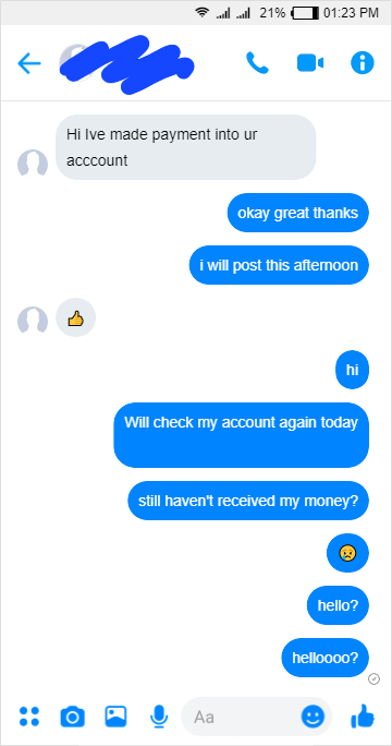FACEBOOK SCAM