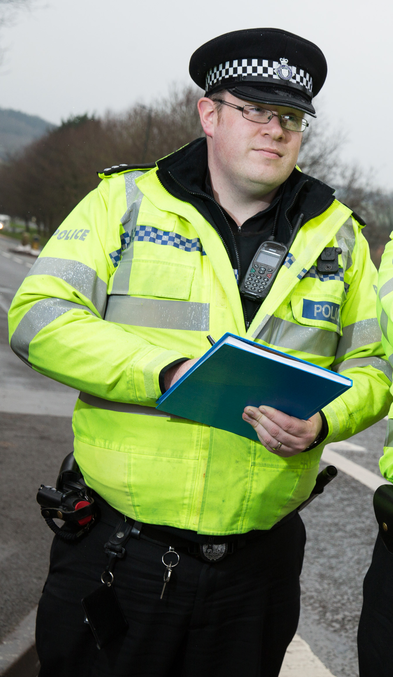 Chris Smith in a police uniform