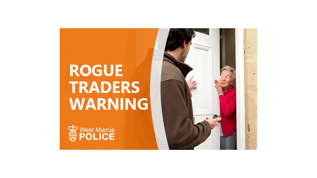 A tradesman speaking to a lady at her front door