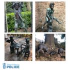 Image of four bronze statues