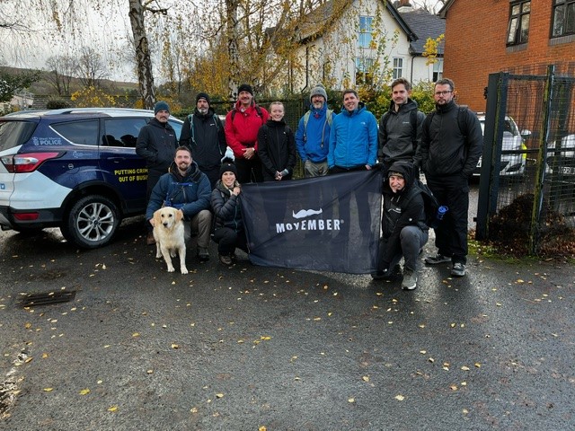The group ahead of the 10k hike