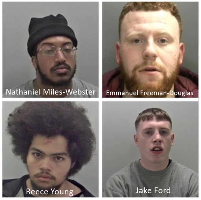 Mugshots of the convicted drug dealers