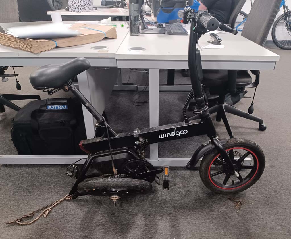 black electric bike 