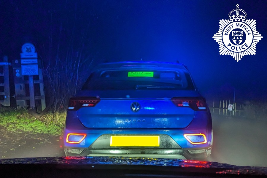A vehicle seized for having no insurance