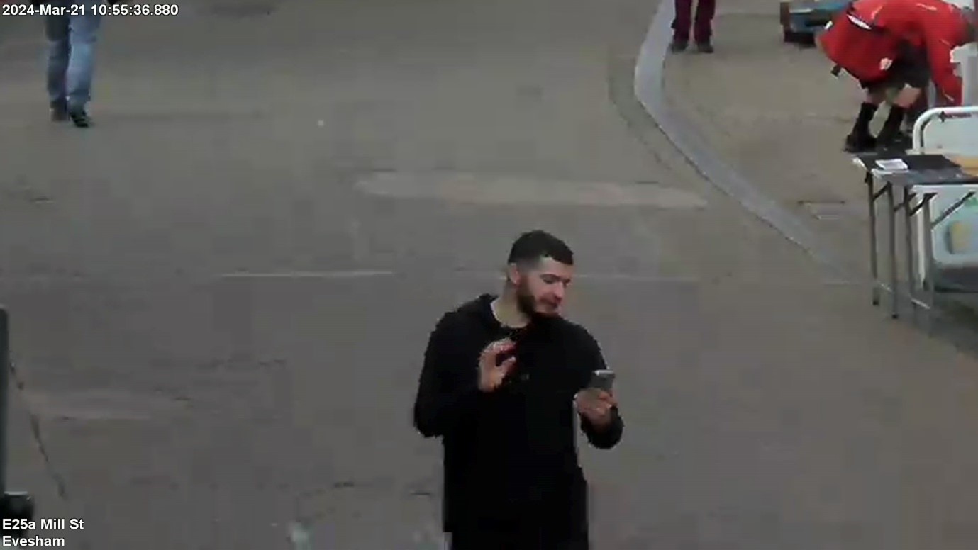 CCTV image of man officers would like to speak to 