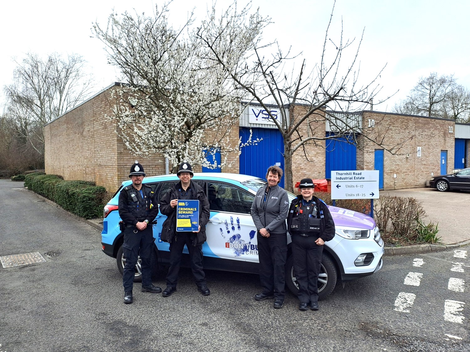 Merci Police Officers visit industrial estates following recent high value metal ...
