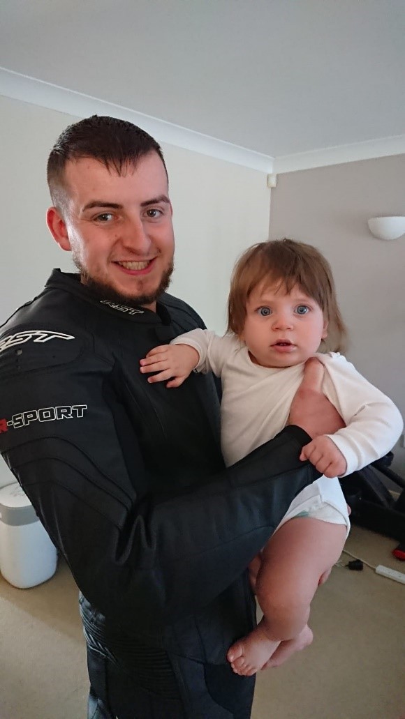 Tomasz with his son 