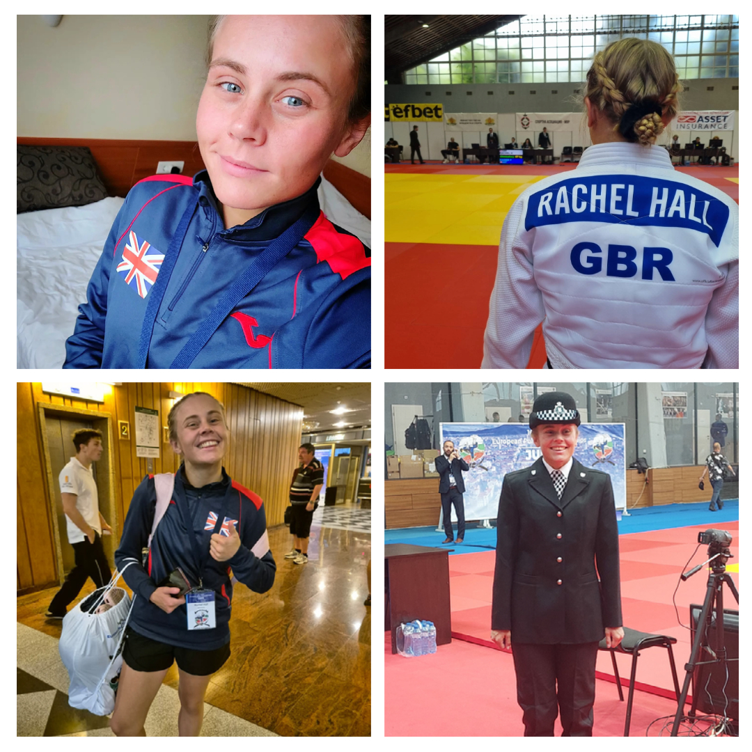 Judo player Rachel Hall