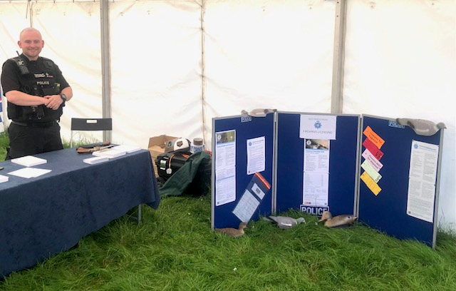 Police officer at Blenheim Palace game fair