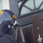 Door being forced open