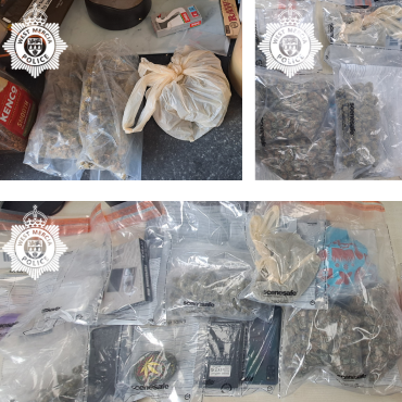 seized cannabis and items