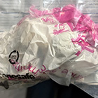 A bag which contains drugs