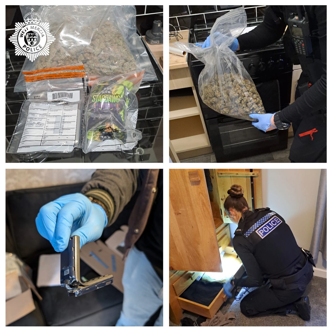 Cannabis warrant in Kidderminster
