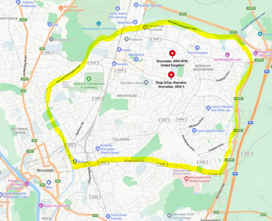 Warndon dispersal order