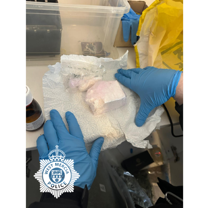 Cocaine found during the warrant