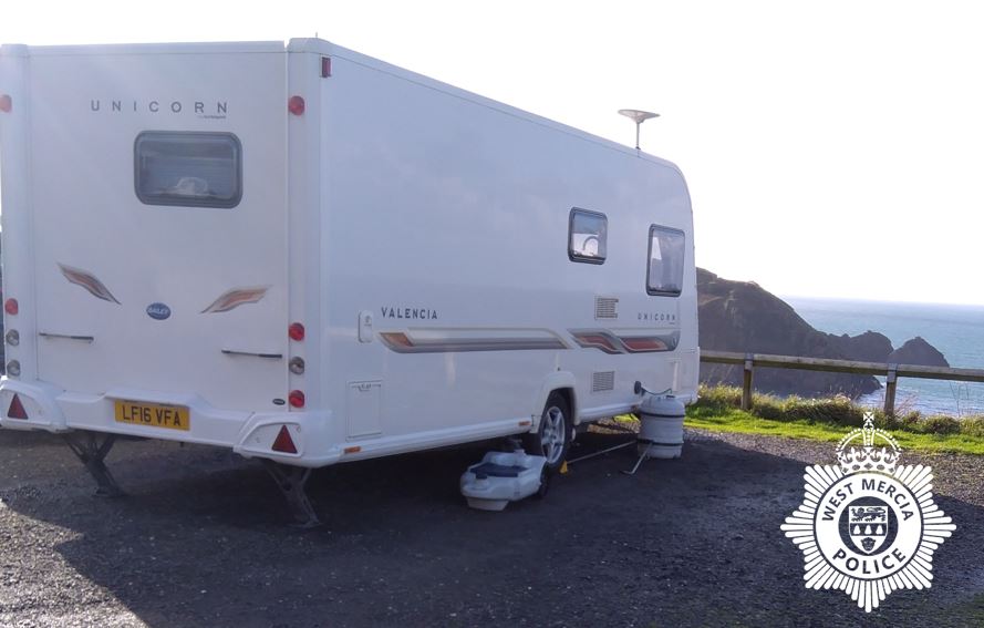 Stolen caravan