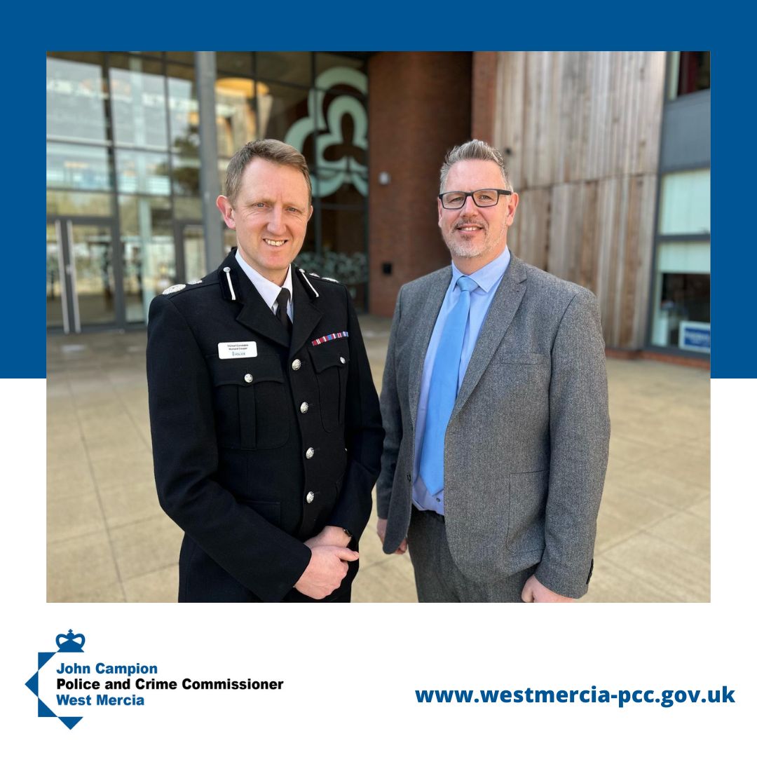 (L-r) Chief Constable Richard Cooper and PCC John Campion.