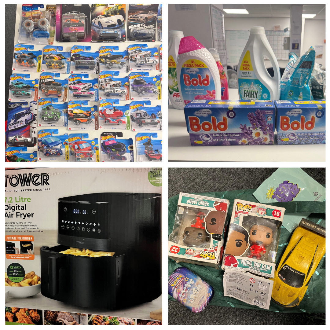 seized suspected stolen goods