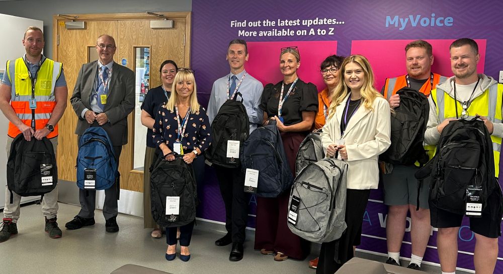 Grab bags being delivered to West Mercia officers by Amazon 