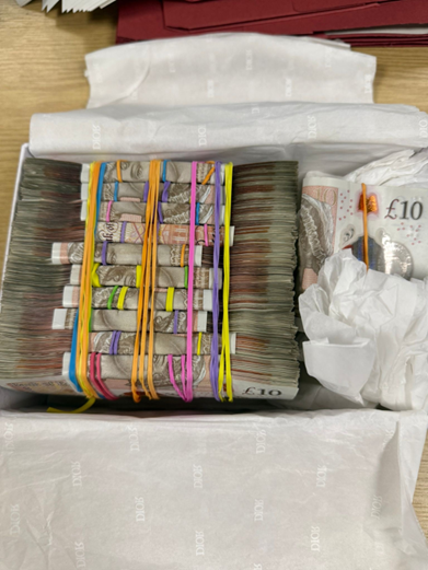 Large quantity of cash