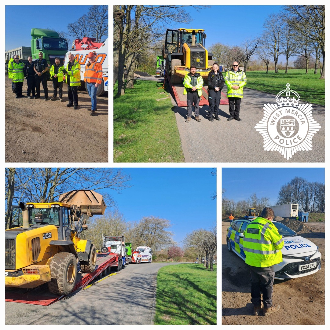 Seized HGV and JCB