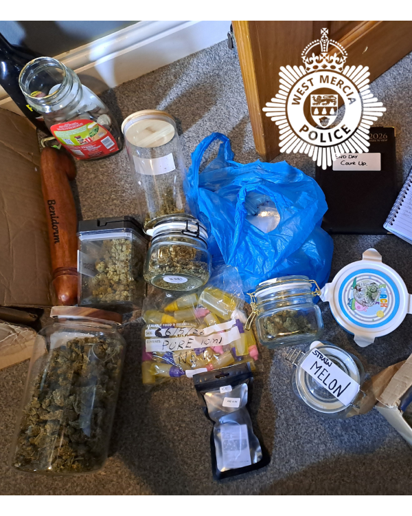 Drugs found during the warrant