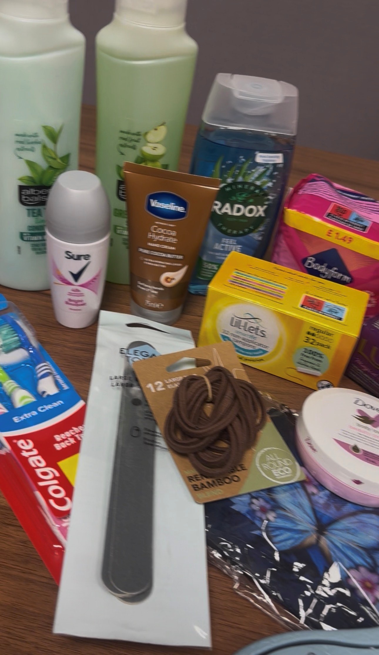 Contents of the grab bags
