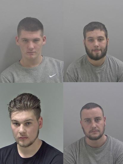 four jailed 
