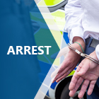 Arrest with man in handcuffs
