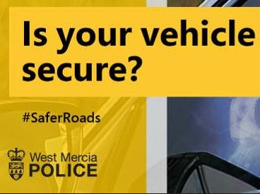 is your vehicle secure sign