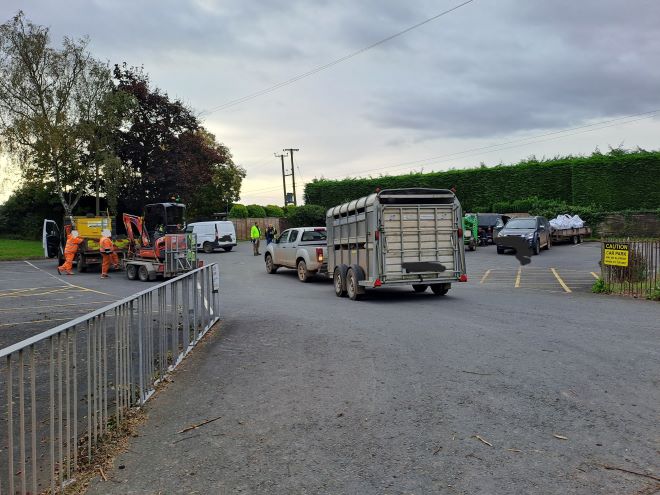 Rural vehicle's having been stopped by Police officers for checks